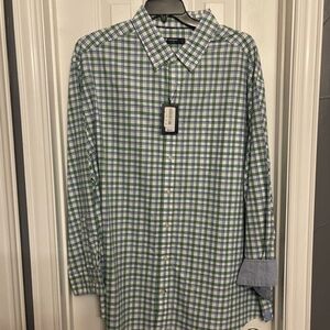 Daniel Cremieux Green and Blue Plaid Shirt